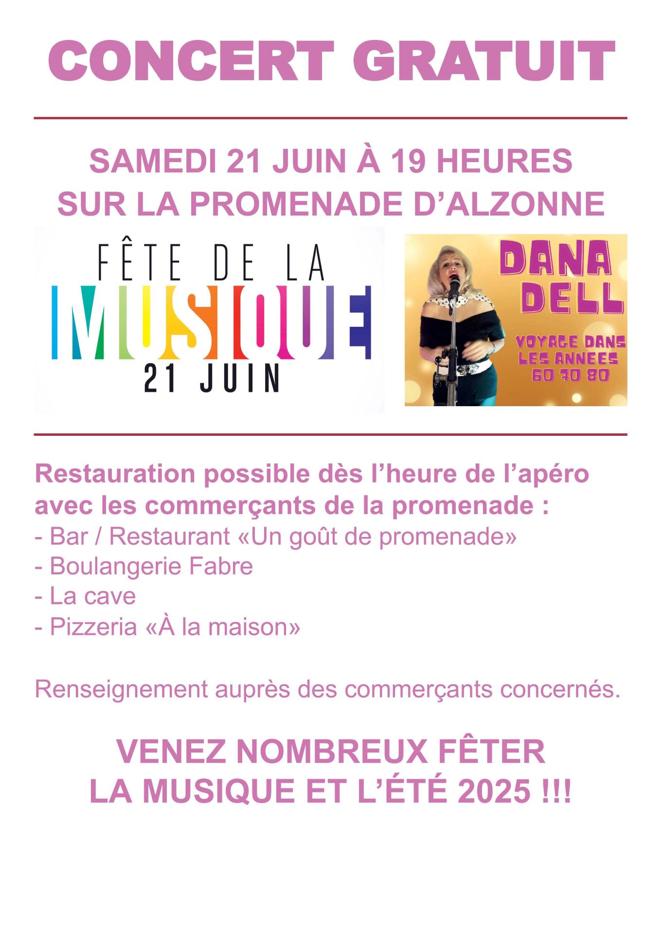 Affiche fete musique 2025